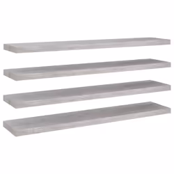 VidaXL 326608, MDF, Metal, Grey, 1200 mm, 235 mm, 38 mm, 4 pc(s)