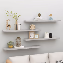 VidaXL 326608 shelve MDF, Metal Grey