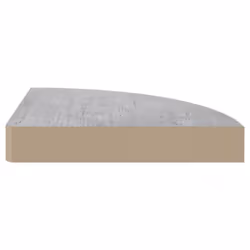 vidaXL 2x Wall Corner Shelves Concrete Grey MDF Hanging Wall Display Shelf - Additional view 4