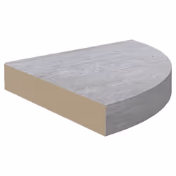 vidaXL 4x Wall Corner Shelves Concrete Grey MDF Hanging Wall Display Shelf