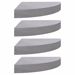 VidaXL 326644, MDF, Metal, Grey, 350 mm, 350 mm, 38 mm, 4 pc(s)