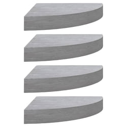 VidaXL 326644 shelve MDF, Metal Grey