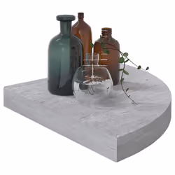 VidaXL 326644 shelve MDF, Metal Grey