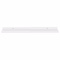 vidaXL 2x Wall Shelves High Gloss White 80x9x3 cm Hanging Display Racks Home