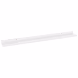 vidaXL 2x Wall Shelves High Gloss White 80x9x3 cm Hanging Display Racks Home - Additional view 5
