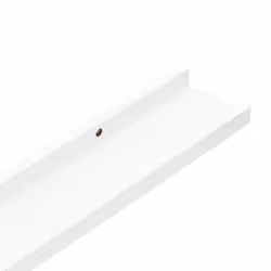 vidaXL 2x Wall Shelves White 115x9x3 cm Hanging Display Racks Furniture Home - Additional view 7
