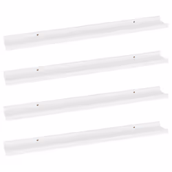 VidaXL 326662, MDF, White, 800 mm, 90 mm, 30 mm, 4 pc(s)