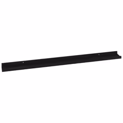 vidaXL 2x Wall Shelves Black 100x9x3 cm Hanging Display Racks Furniture Home - Additional view 4