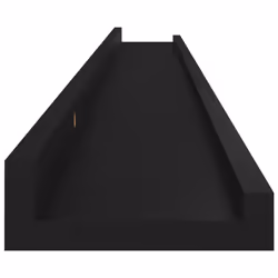 vidaXL 2x Wall Shelves Black 100x9x3 cm Hanging Display Racks Furniture Home - Additional view 6