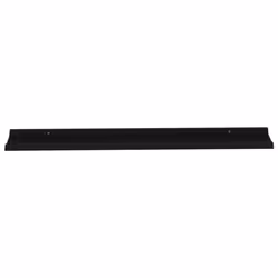 vidaXL 2x Wall Shelves Black 115x9x3 cm Hanging Display Racks Furniture Home