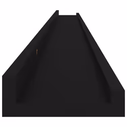 vidaXL 2x Wall Shelves Black 115x9x3 cm Hanging Display Racks Furniture Home - Additional view 7