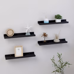 VidaXL 326667 shelve MDF Black - Additional view 2