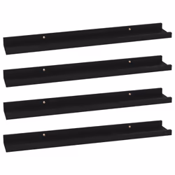 VidaXL 326668, MDF, Black, 600 mm, 90 mm, 30 mm, 4 pc(s)
