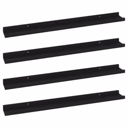 VidaXL 326669, MDF, Black, 800 mm, 90 mm, 30 mm, 4 pc(s)