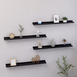 VidaXL 326669 shelve MDF Black