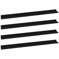 VidaXL 326671, MDF, Black, 1150 mm, 90 mm, 30 mm, 4 pc(s)