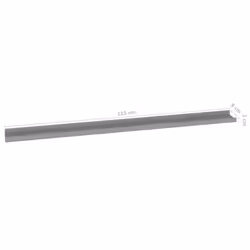 vidaXL 2x Wall Shelves Grey 115x9x3 cm Hanging Display Racks Furniture Home - Additional view 9