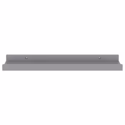 vidaXL 4x Wall Shelves Grey 40x9x3 cm Hanging Display Racks Furniture Home - Additional view 4