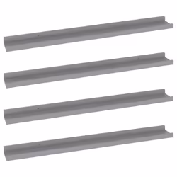 VidaXL 326676, MDF, Grey, 800 mm, 90 mm, 30 mm, 4 pc(s)