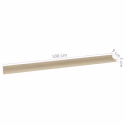 vidaXL 4x Wall Shelves Sonoma Oak 100x9x3 cm Hanging Display Racks Furniture - Additional view 9