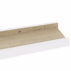 vidaXL 2x Wall Shelves White and Sonoma Oak 60x9x3 cm Hanging Display Racks - Additional view 6