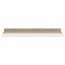 vidaXL 4x Wall Shelves White and Sonoma Oak 40x9x3 cm Hanging Display Racks - Additional view 4
