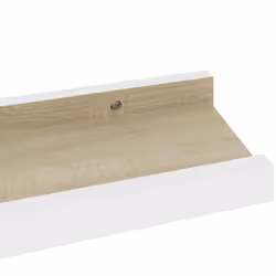 vidaXL 4x Wall Shelves White and Sonoma Oak 40x9x3 cm Hanging Display Racks - Additional view 5