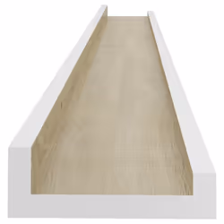 vidaXL 4x Wall Shelves White and Sonoma Oak 100x9x3 cm Hanging Display Racks - Additional view 5