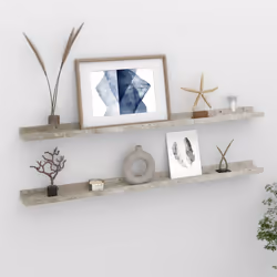 VidaXL 326702 shelve MDF Grey