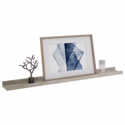 vidaXL 4x Wall Shelves Concrete Grey 80x9x3 cm Hanging Display Racks Home