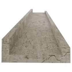 vidaXL 4x Wall Shelves Concrete Grey 80x9x3 cm Hanging Display Racks Home - Additional view 5