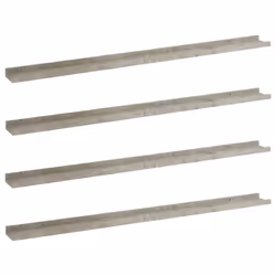 VidaXL 326708, MDF, Grey, 1150 mm, 90 mm, 30 mm, 4 pc(s)
