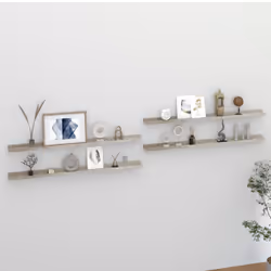 VidaXL 326708 shelve MDF Grey