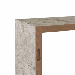 vidaXL 3x Wall Cube Shelves Concrete Grey Bookcase Storage Hanging Furniture - Additional view 8