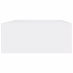 vidaXL Wall-mounted Drawer Shelf White MDF Wall CabinetFloating Shelf Set - Additional view 4