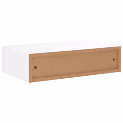 vidaXL 2x Wall-mounted Drawer Shelves White MDF Wall CabinetFloating Shelf - Additional view 7