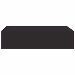 vidaXL Wall-mounted Drawer Shelf Black MDF Wall CabinetFloating Shelf Set