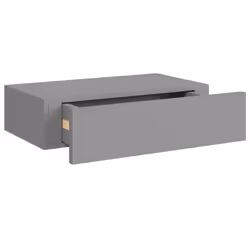 vidaXL Wall-mounted Drawer Shelf Grey MDF Wall Cabinet Floating Shelf Set - Additional view 5