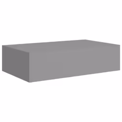 vidaXL 2x Wall-mounted Drawer Shelves Grey MDF Wall CabinetFloating Shelf Set