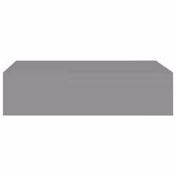 vidaXL 2x Wall-mounted Drawer Shelves Grey MDF Wall CabinetFloating Shelf Set - Additional view 4