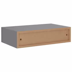 vidaXL 2x Wall-mounted Drawer Shelves Grey MDF Wall CabinetFloating Shelf Set - Additional view 7
