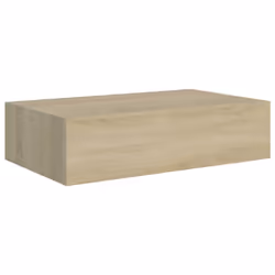 vidaXL 2x Wall-mounted Drawer Shelves Oak MDF Wall CabinetFloating Shelf Set