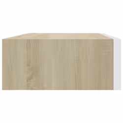 vidaXL Wall-mounted Drawer Shelf Oak and White MDF Wall CabinetFloating Shelf - Additional view 4