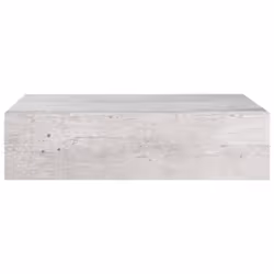 vidaXL Wall-mounted Drawer Shelf Concrete Grey MDF Wall CabinetFloating Shelf