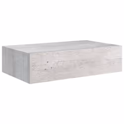 vidaXL 2x Wall Drawer Shelves Concrete Grey MDF Wall CabinetFloating Shelf