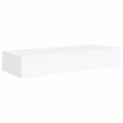 vidaXL 2x Wall-mounted Drawer Shelves White MDF Wall CabinetFloating Shelf