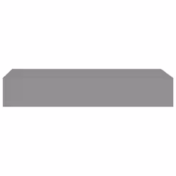 vidaXL 2x Wall-mounted Drawer Shelves Grey MDF Floating Cabinet Wall Shelf - Additional view 4