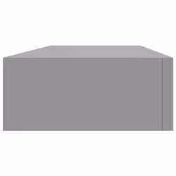 vidaXL 2x Wall-mounted Drawer Shelves Grey MDF Floating Cabinet Wall Shelf - Additional view 5
