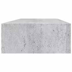 vidaXL Wall-mounted Drawer Shelf Concrete Grey MDF Floating Cabinet Wall Shelf - Additional view 4