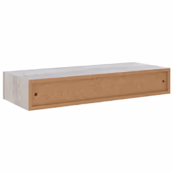 vidaXL Wall-mounted Drawer Shelf Concrete Grey MDF Floating Cabinet Wall Shelf - Additional view 5